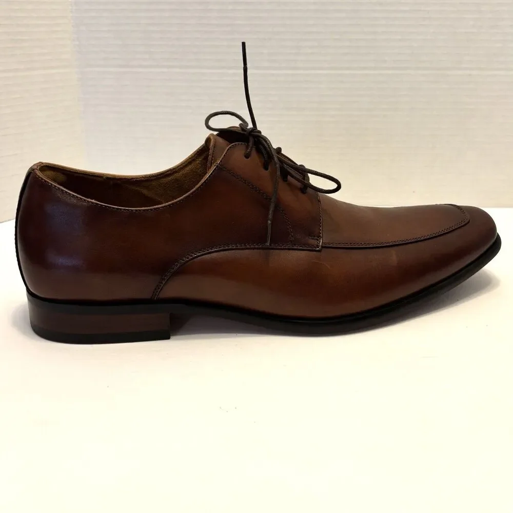 Florsheim Men's Flex Sole Brown Cognac Dress Shoes 13D Lace Up Comfort NWOB